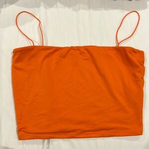Orange Crop Tank Top